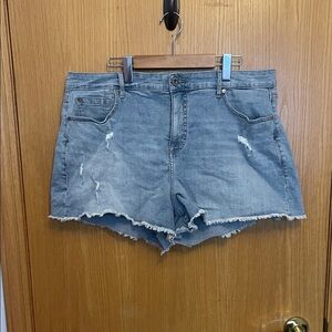 Torrid Distressed Denim Blue Women's Shorts